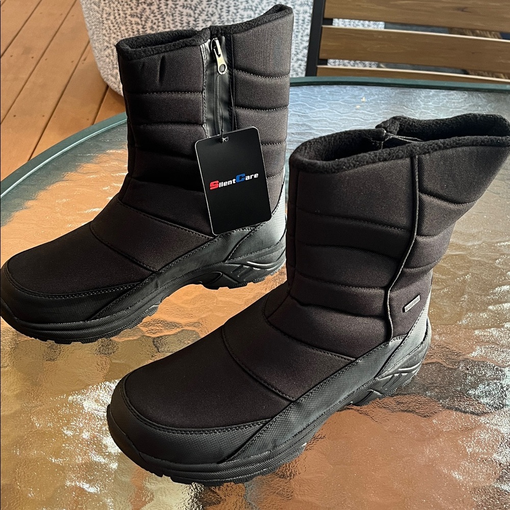 SilentCare Waterproof Black Boots